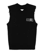 Numbers-print vest S,L Black