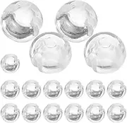 Kichvoe Beaded Chain Stops 25pcs Clear Blind Shade Bead Stops Crimp Stoppers Ball Cord Connectors for 4.5mm Chain