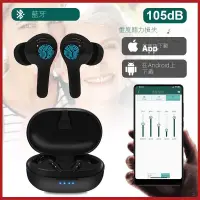 在飛比找蝦皮購物優惠-【台灣當天出貨】可充電藍牙助聽器APP控制撥打電話和音樂數位