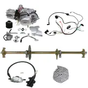 125cc Semi Auto Engine Motor Kit+32''Rear Axle Kit ATV Quad Go Kart Dirft Buggy