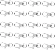 Ipetboom 40Pcs Bird Cage Clips, Bird Cage Lock Rabbit Cage Latch Cage Door Latch Lock Clips Trigger Hook Swivel Trigger Clips Trigger Snap Clasp Carabiner Clip Keychain Hook for Cage