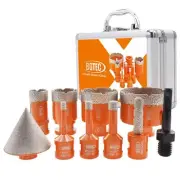 Diamond Core Drill Bit Kit BGTEC Diamond Hole Saw Set for Porcelain Tile Cera...