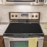 Stove Top Covers for Electric Stove,XICEN Food Grade Silicone Glass Stove Top Cover Protector, Thick Induction Cooktop Protector, Heat Resistant Range Ceramic Stove Top Covers Mat, Dish Drying Mat