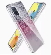 Samsung Galaxy A51 5G Full Body Slim Glitter Bling Dual Layer Bumper Case