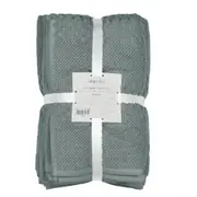 5pc Algodon Portland 100% Cotton Bathroom Bath Mat/Bath/Hand Towel Pack Green