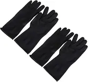 EXQUIMEUBLE 2Pairs Hair Dye Gloves Reusable Protective Hand Covers for Salon Home Use for Hair Coloring Cleaning Cooking and More Barber Hand Protectors