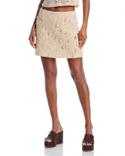 The White Lotus x Aqua Treasure Crochet Mini Skirt - Exclusive