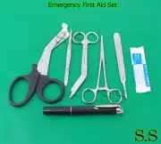6 PCS EMERGENCY FIRST AID RESPONSE KIT WITH 5 SCALPEL HANDLE BLADE #21