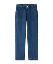 A.P.C. Seaside Wide-Leg Jeans 26,27,28,29,31,32 stone-washed indigo