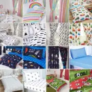 KIDS DUVET COVER SETS JUNIOR SINGLE DOUBLE BEDDING / FITTED SHEETS / CURTAINS