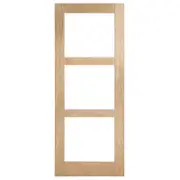 Corinthian Moda Clear Glass White Oak Internal Door AMODG10 - 720mm x 2040mm x 35mm