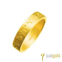 在飛比找誠品線上優惠-【Just Gold 鎮金店】深刻 黃金戒指 對戒(女戒)(