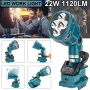 For Makita LED 18V DML812 Li-ion Cordless FlashLight Work Light 18V 22W 1120LM