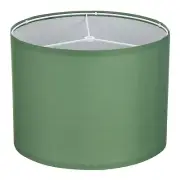 1Set Drum Lamp Shades for Table Lamps, 13"x13"x10" Linen Lampshade, Dark Green