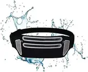 WOULDWIN Slim Running Belt Fanny Pack Women Men,Running Phone Holder Runners Pouch Waist Pack for Workout, Money Belt, Running Gear Accessories-Black