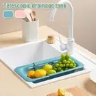 Collapsible Over The Sink Colander Fruit Vegetable Wash Strainer Drainer Basket.
