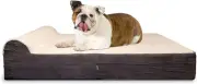 Orthopedic Dog Bed - 5.5-inch Thick Memory Foam Pet Bed with Pillow with Remo...