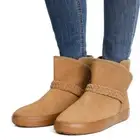Crocs Lodgepoint Suede Bootie In Hazelnut