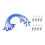 Bosch Ignition Leads + 8x Denso Iridium Power Spark Plugs for Ford Falcon EB 4.9