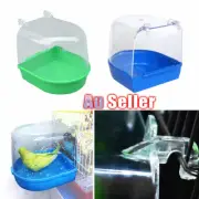 Box Wash Shower Pet Standing Bath Accessories Bird Bathtub Parrot Hanging Cage