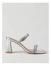 [Collection] Crystal Sandal in Silver