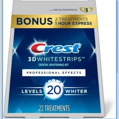 Crest 3D Whitestrips, Professional Effects Plus, Teeth Whitening Strip Kit