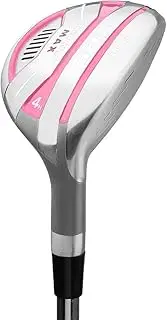 Powerbilt TPS Blackout Max Hybrid Golf Clubs, 4/5 Women's Right Handed White/Pink