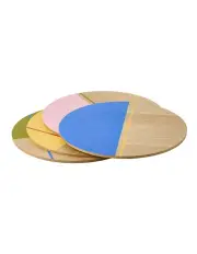 [Hottie] Sunnie Round Placemats 4 Pack in Half Dipped