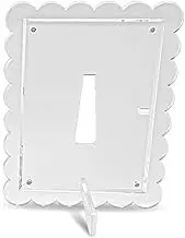 Hogvinnatil Acrylic Picture Frame, Magnetic Picture Frame - Magnetic Clear Acrylic Picture Frame with 8.5 x 6.5 Inches - Bedroom Living Room Home Office Store Supply for Friends