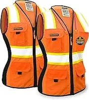 KwikSafety - Charlotte, NC - FIRST LADY Safety Vest for Women, High Visibility Reflective Strips, Meets ANSI & OSHA