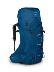 Osprey Aether 55 Mens Hiking Backpack - Deep Water Blue - L/XL
