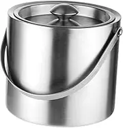 BESTYASH Stainless Steel Ice Cooling Bucket Practical Wine Storage Double Wall Design for Parties Events Easy to Maintain and Convenient