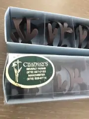 Unique Rustic Napkin Rings (8)-Leaf Design-Metal by Chapman’s Beverly Farm