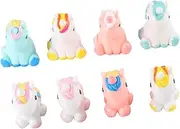 8pcs Micro Landscape Fairy Garden Decor Miniature Figurines Miniature Ornaments Miniature Fairy Garden Unicorns Model