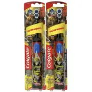 2 Colgate Transformers 1 ct. Battery Powered Toothbrushes, Black, Children 4+