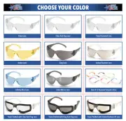144 PAIR PYRAMEX INTRUDER SAFETY GLASSES ANSI Z87+ COMPLIANT YOU PICK COLOR