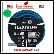 Flexon 5/8 in. x 100 ft. Contractor Grade Hose with Guard & Grip, Garden, Spring