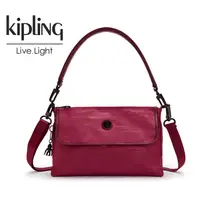 在飛比找蝦皮購物優惠-Kipling 簡約 莓果紅 單肩 側背包 斜背包 肩背 波