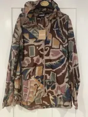 NEW! PATAGONIA Women Houdini Jacket—(XXL)—Windshell—“Thriving Planet/Cone Brown”