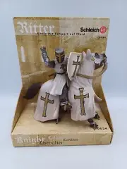 Schleich World Of Knights 70034: Templar Crusader on Horse w/ Sword & Shield New