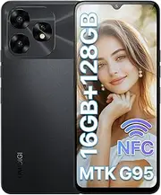 [UMIDIGI] Unlocked Android Phones, A15T Smartphones, 5000mAh (8+8)+128GB/TF 1TB Expand, Ultra-Slim 6.7" Screen Mobile Phones, Android 13 NFC GPS, 64MP AI Camera 4G Dual SIM Unlocked Cell Phone, Black