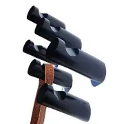 Bamboo Wood Wall Hooks 6 Pack - Handmade Rustic Wall Hooks for Hanging - Heav...