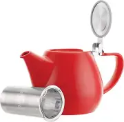Tealyra - Jove Porcelain Large Teapot Red - 34.0-Ounce (3-4 Cups) - Japanese Mad
