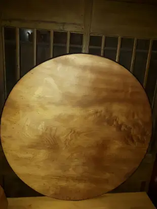 台灣檜木老圓桌 一塊板 另收老圓桌餐桌 吃飯檜木桌