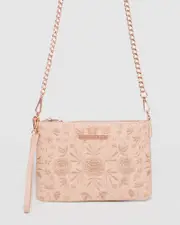 Pink Peta Boho Wristlet