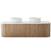 Rick McLean's Bathware 1500mm Oak Fluted Vanity Unit
