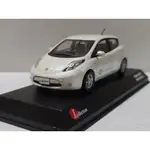 【現貨】J-COLLECTION 1:43 NISSAN LEAF 電動車模型 亮銀色 瑕疵