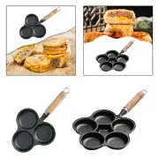 Egg Pan Multipurpose Iron Cooker Pancake Pan for Outdoor Breakfast Burgers