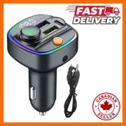 30W Bluetooth 5.3 FM Transmitter Car Adapter Handsfree MP3 Player PD AUX Radio