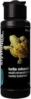 Crystalpro Turtle Minerals 4.22 Oz - Helps Grow a Better Shell and Improves General Health - Mineral Additive for Turtles- Aquarium Salt for Freshwater Tanks - Calcium for Turtle